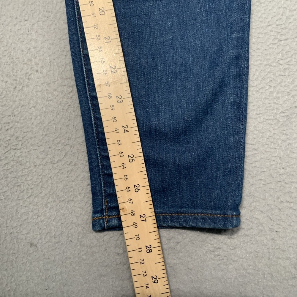 Women's J. Crew Jeans Sz 25x27 Lookout High Rise Skinny Med Wash Denim Stretch - Picture 7 of 10